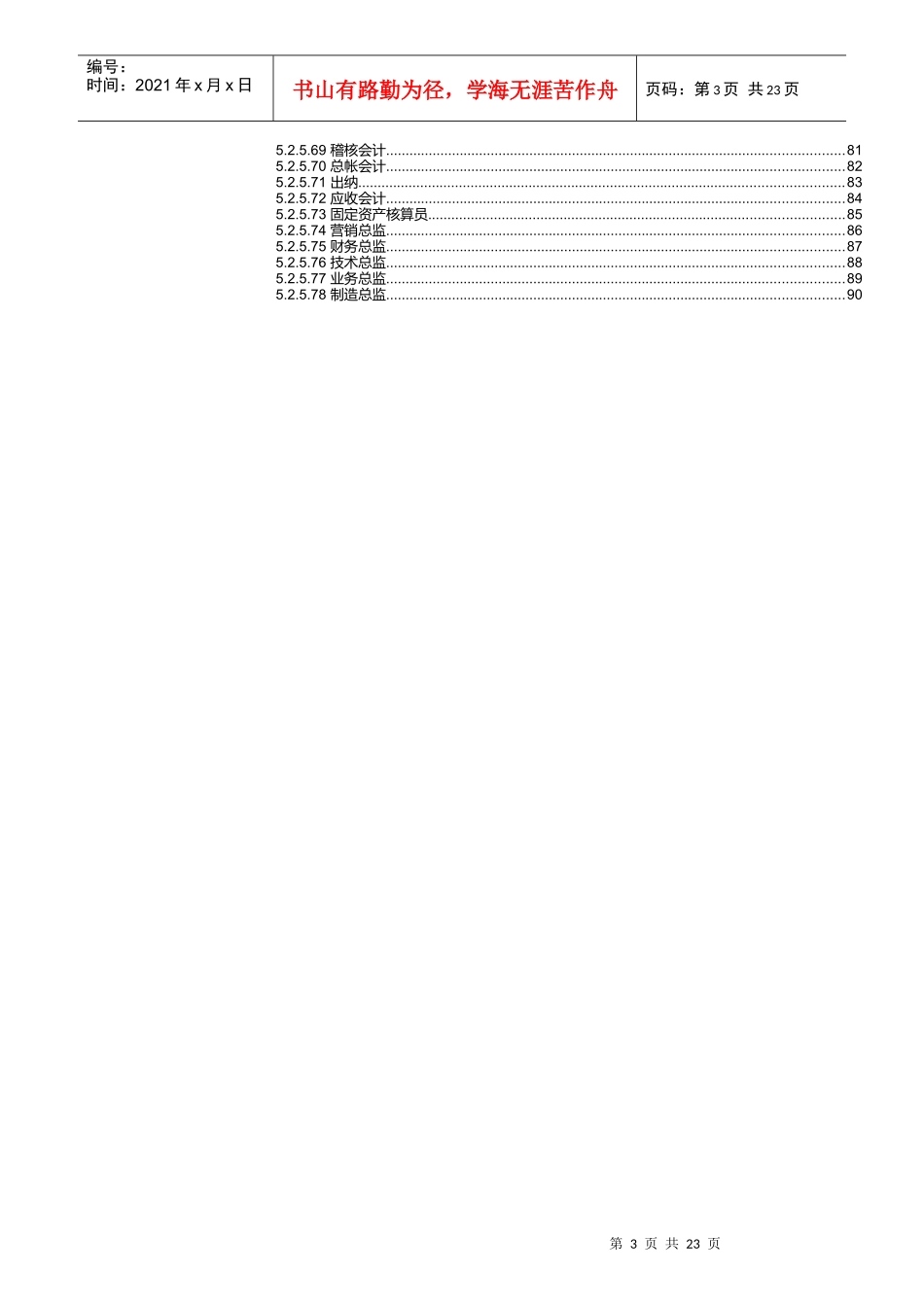 岗位职能与绩效_第3页