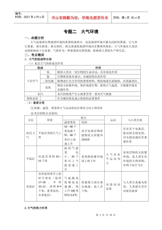 专题二大气环境