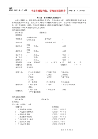 吾思必过班讲解2018消防消防设施应用案例分析