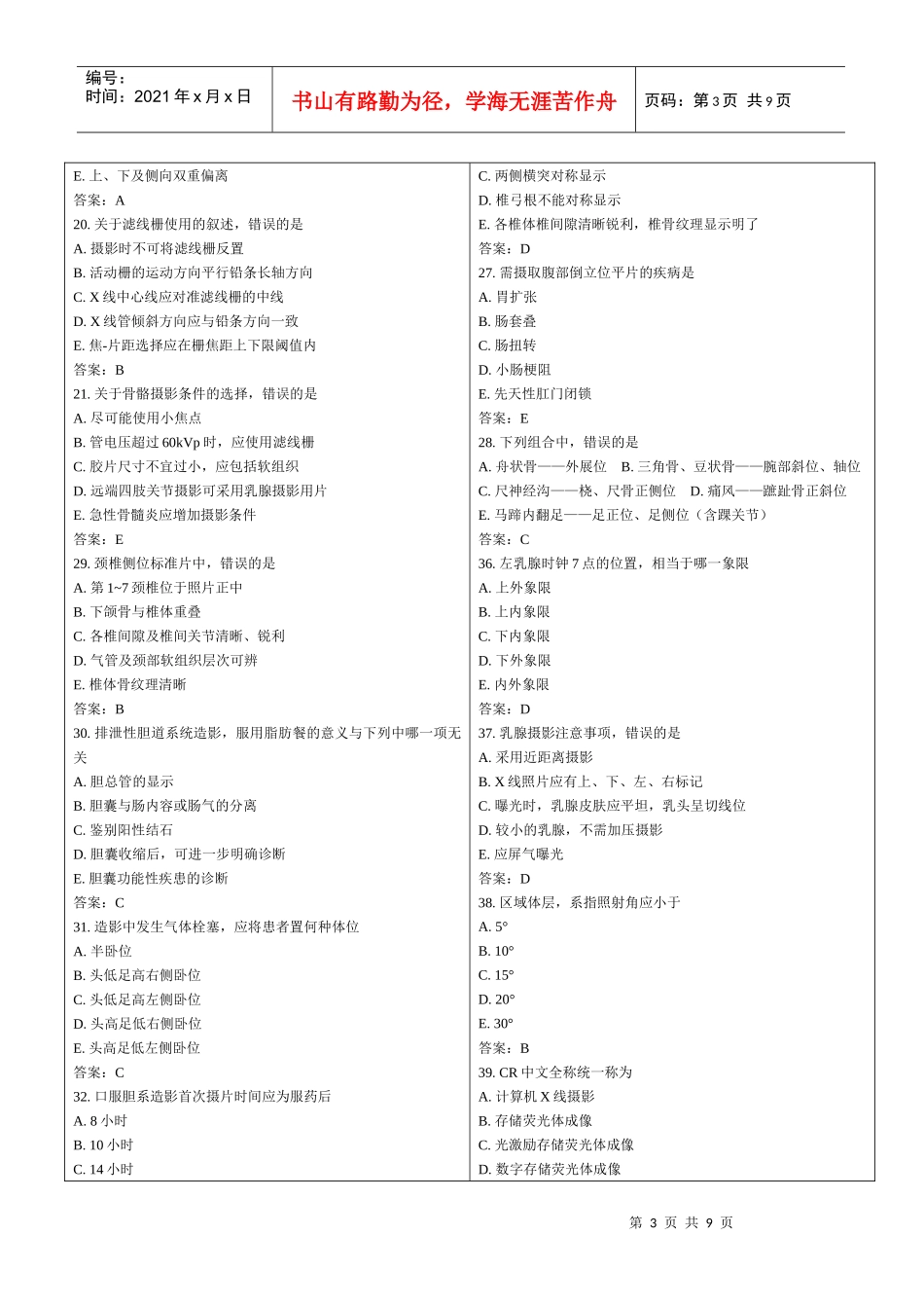 人力资源-2022DSA技师上岗证模拟试题(1)～(2)_第3页