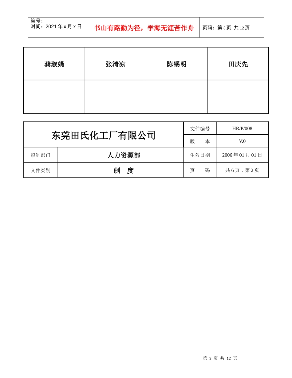 人力资源-2022HR-P-008 生产部绩效考核方案_第3页