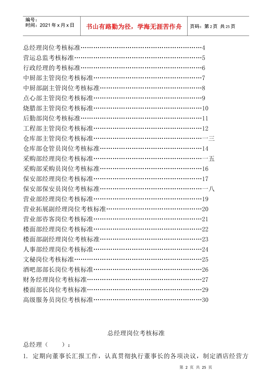 各级岗位考核标准_第2页