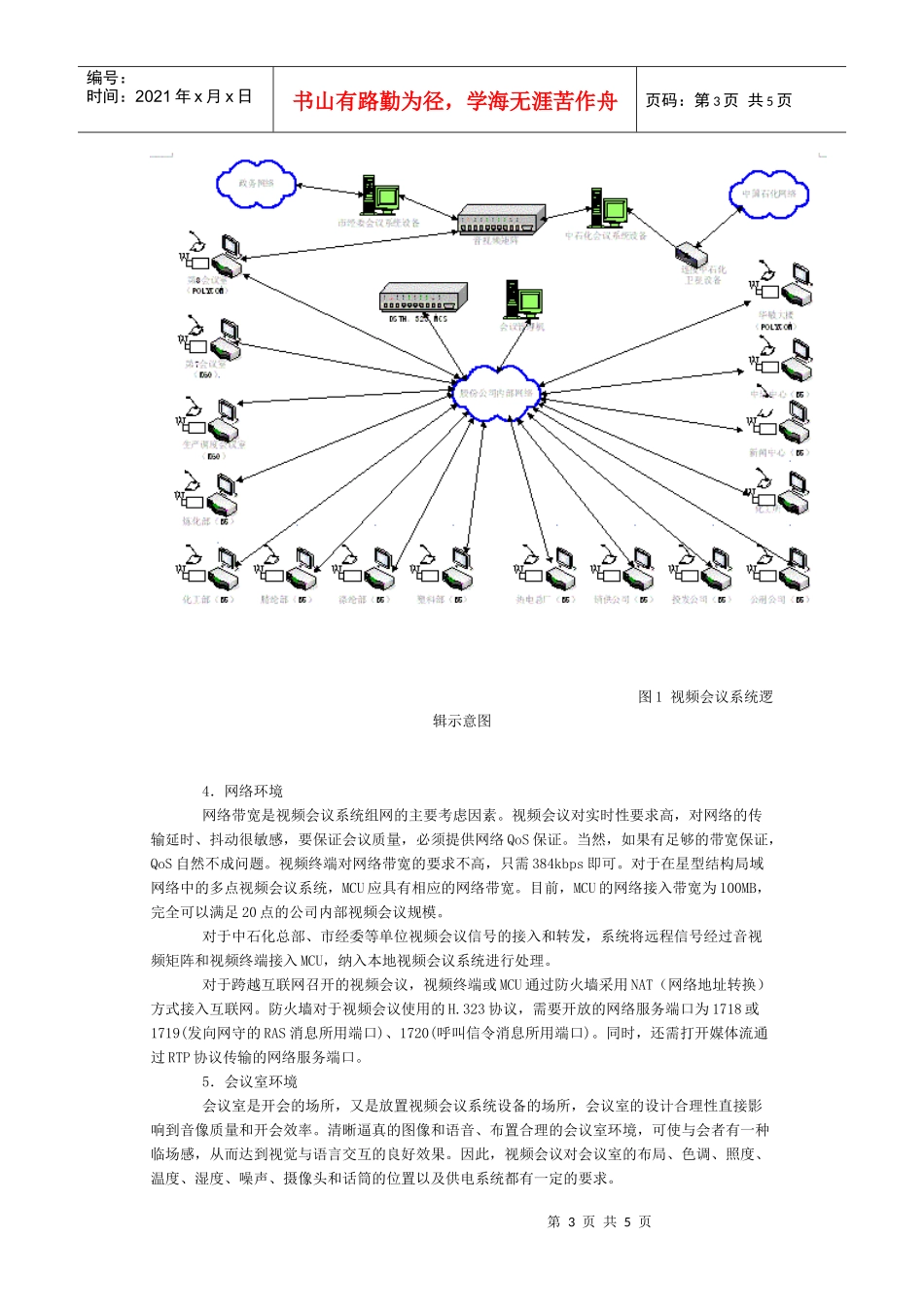 上海石化视频会议系统的建设与应用_第3页