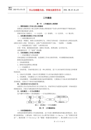 【人力资源】工作激励