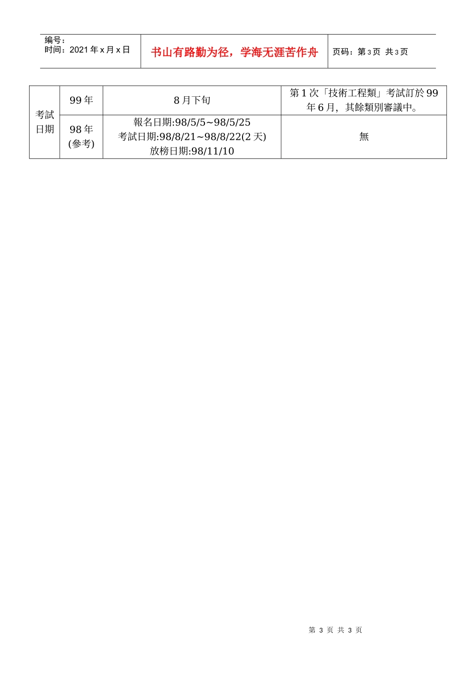 凡具资格者可报考由国家专门职业及技术人员高等考试之..._第3页