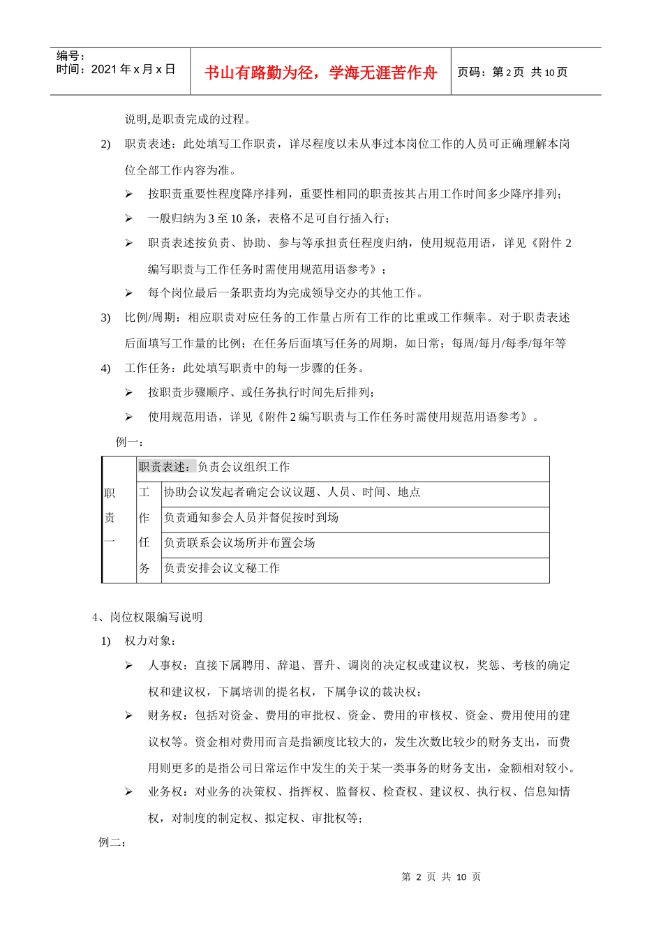 岗位说明编制规范_第2页