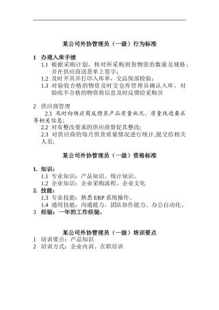 外协管理员任职资格
