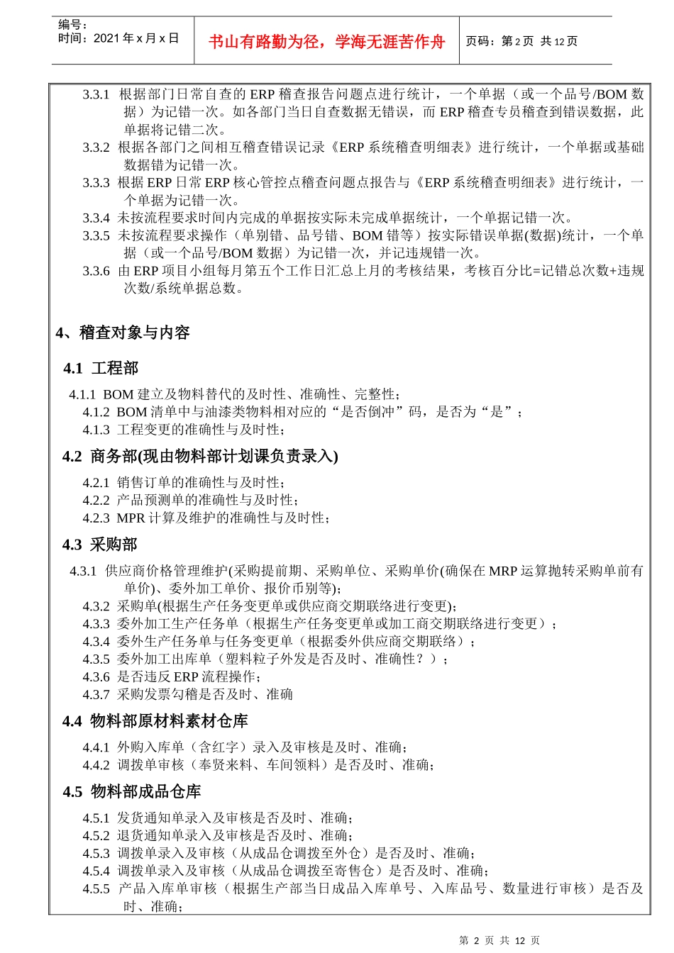 人力资源-2022ERP系统操作规定奖惩制度_第2页