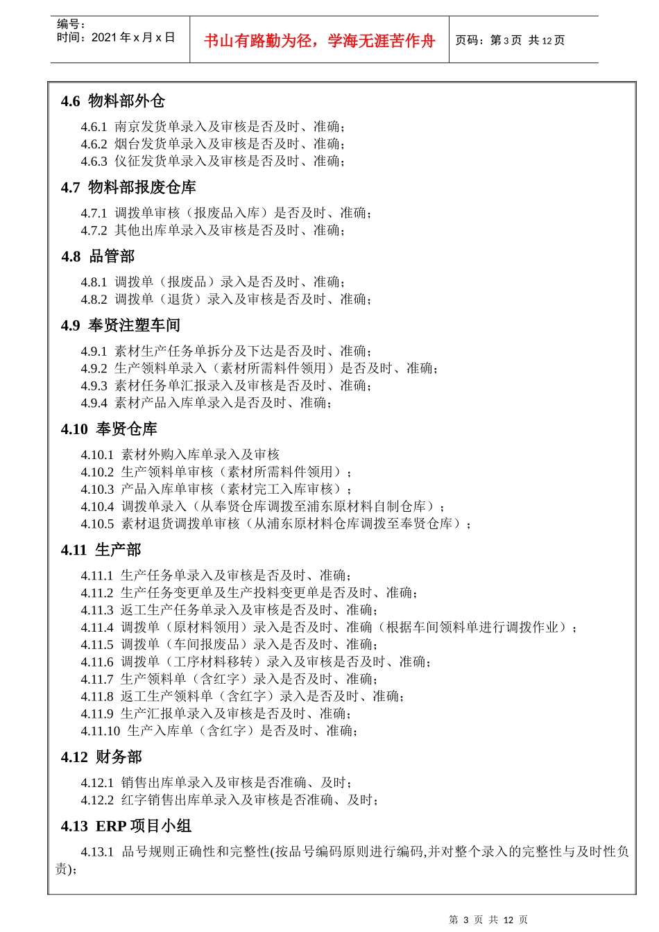 人力资源-2022ERP系统操作规定奖惩制度_第3页