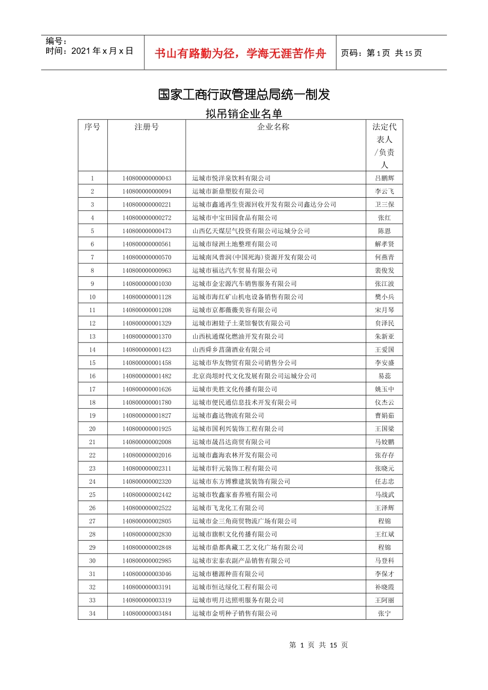 国家工商行政管理总局统一制发_第1页