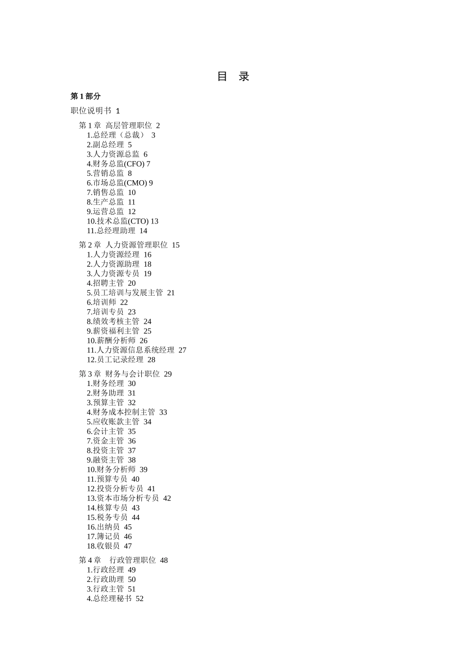 人力资源-2022182个岗位职位说明书与绩效考核全套资料（DOC 284页）_第1页