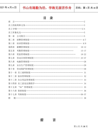 公司员工手册(DOC38页)