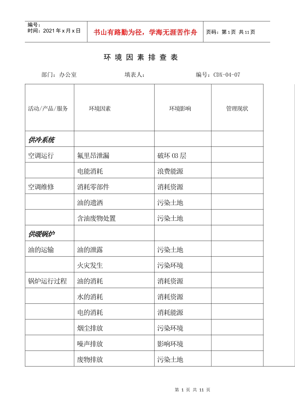 环境因素排查表_第1页