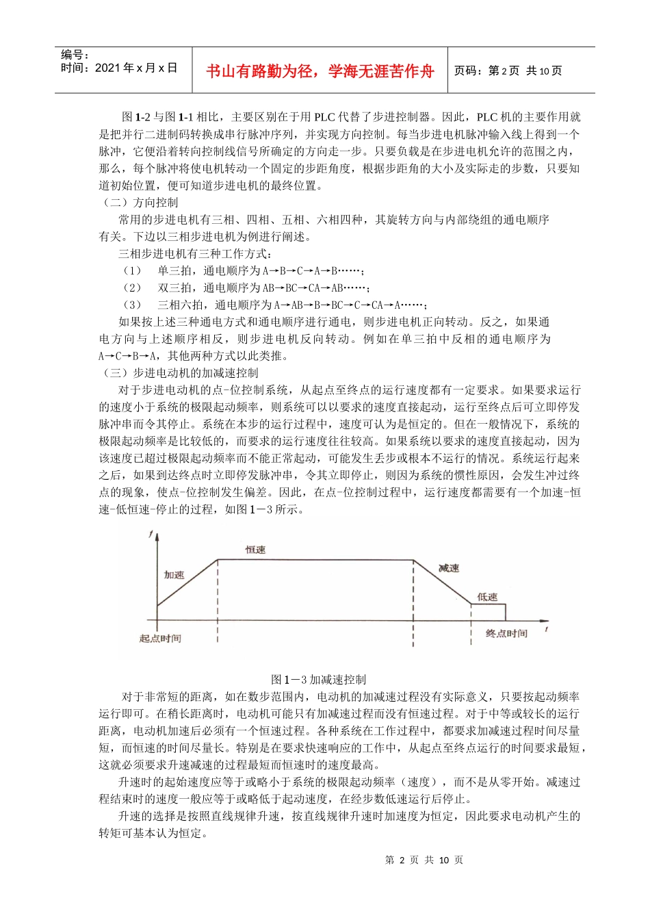步进电动机的PLC控制-职业培训教学网_第2页