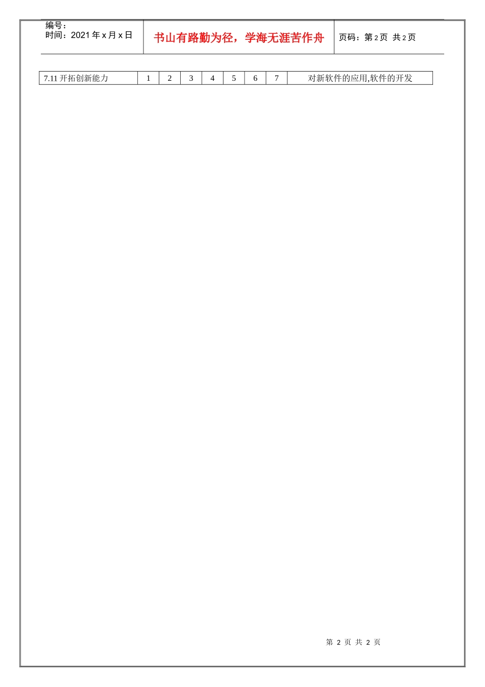 电脑工程师职位说明书_第2页