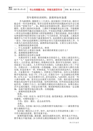 青年教师培训材料(DOC39页)