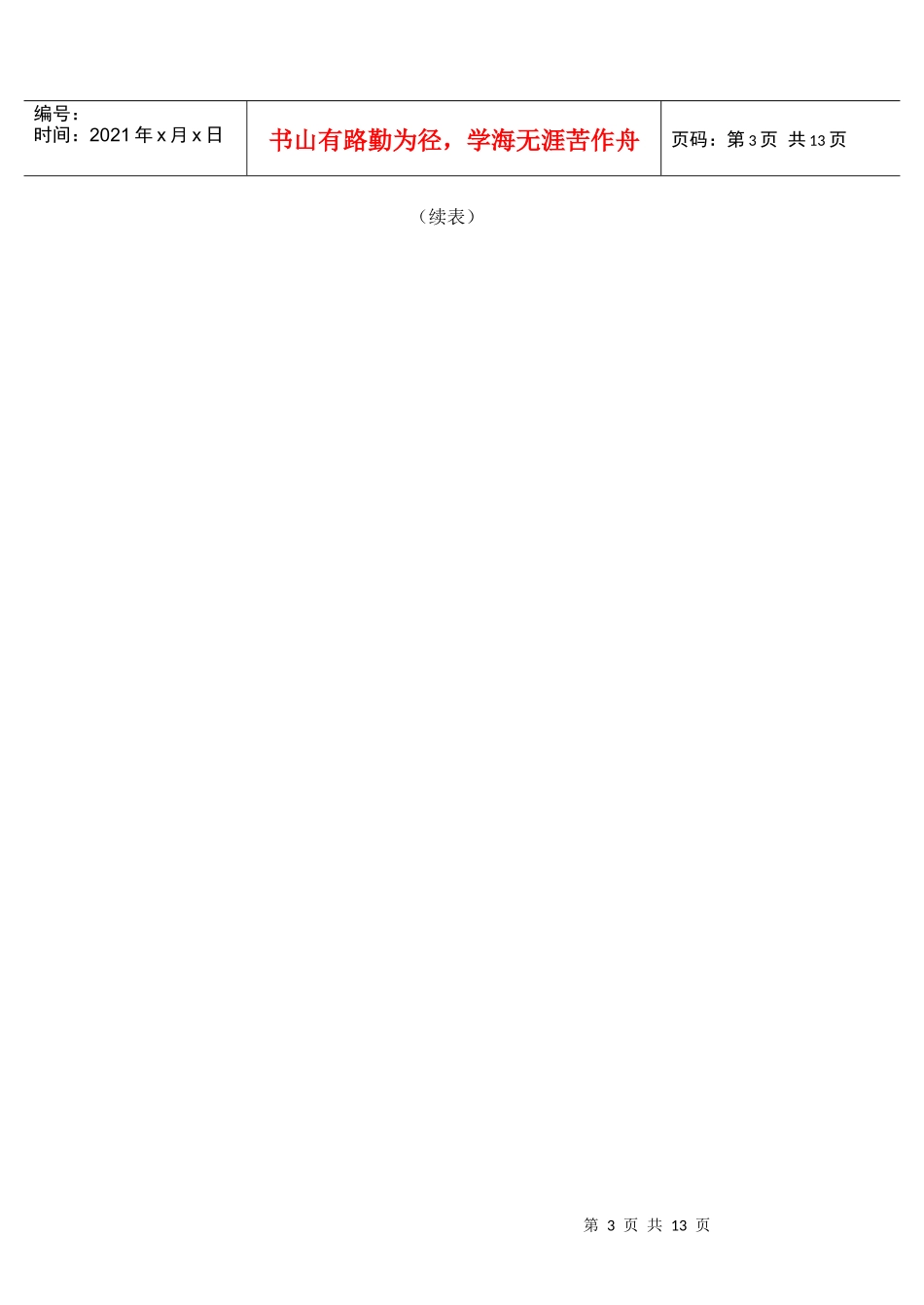 绩效考核表样本_第3页