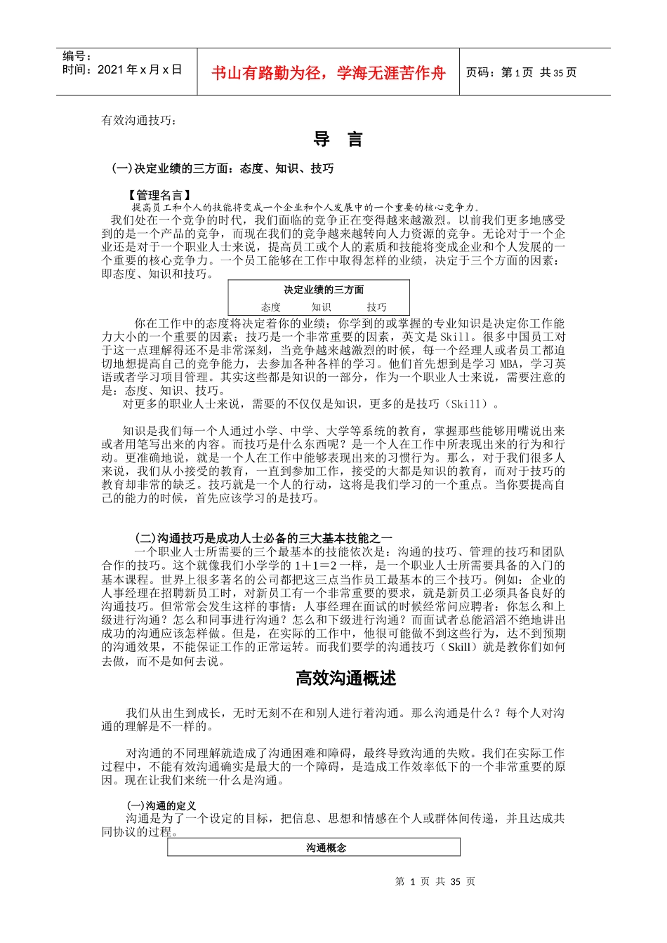 课堂讲义—有效沟通_第1页