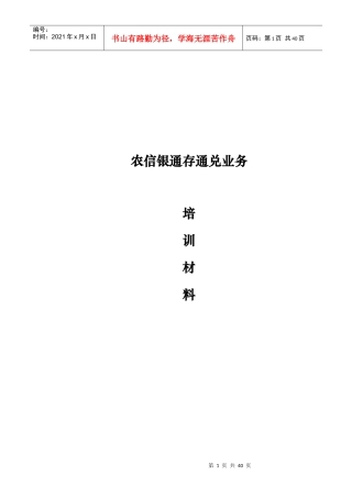 通存通兑培训资料