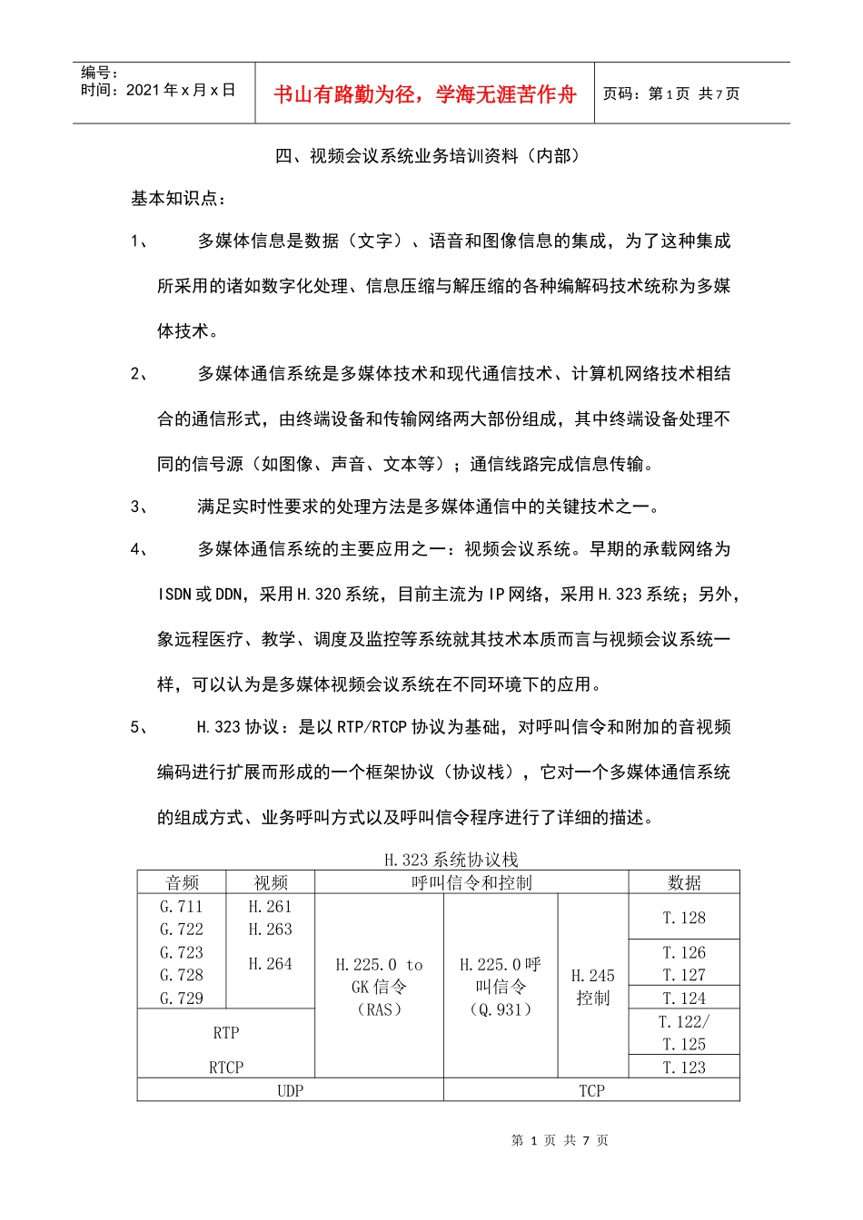 视讯会议基本知识点_第1页