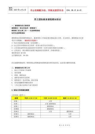 课程顾问初级培训
