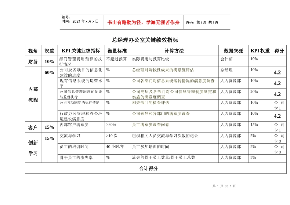 绩效评估工具_9总办_第1页