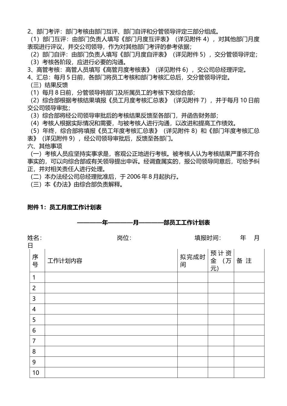 某公司绩效考核全套流程表格(DOC 75页)_第3页