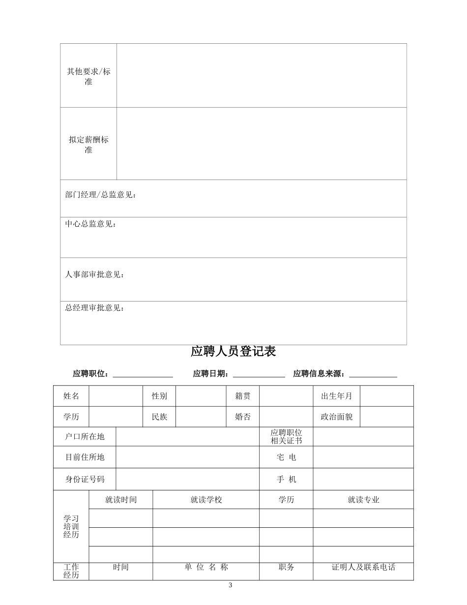 某某建筑装饰有限公司人事表格汇总_第3页