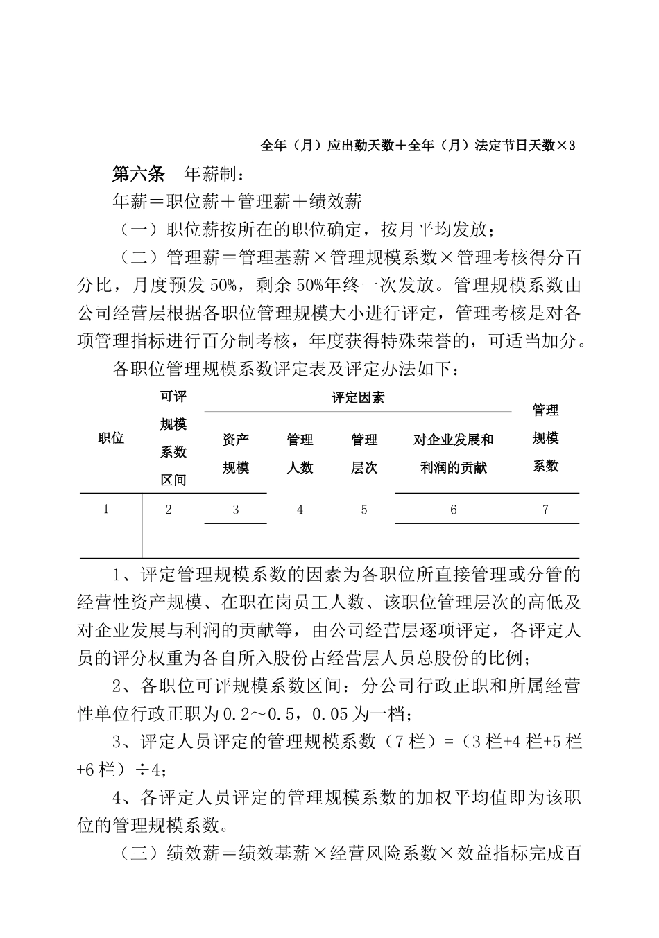 某汽车运输公司员工薪酬与绩效考核制度_第3页