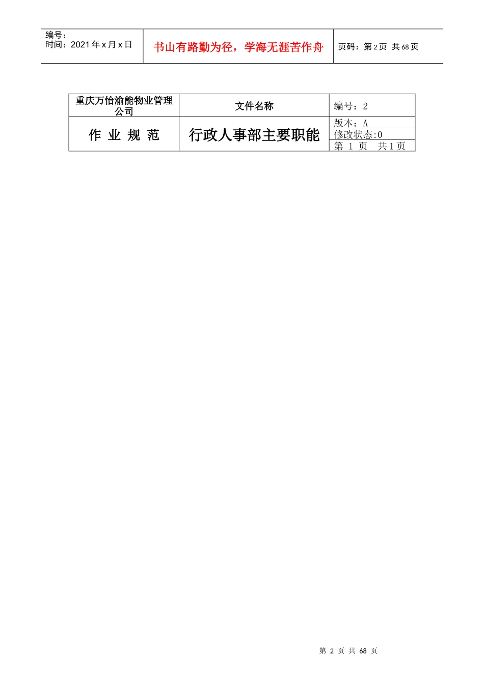 行政人事部各工作岗位分析_第2页