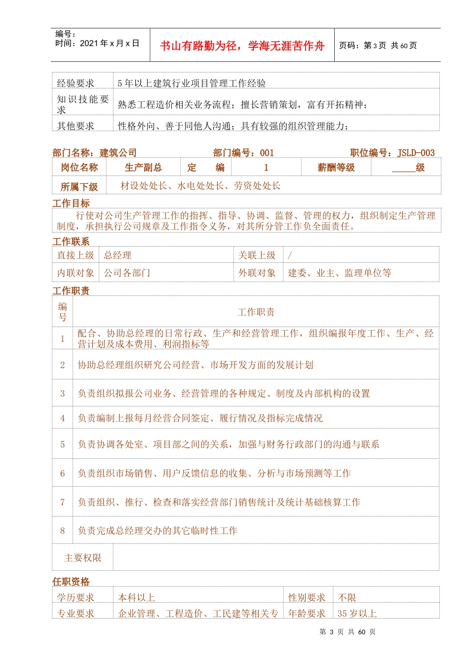 建筑公司岗位说明书(doc62)(1)_第3页