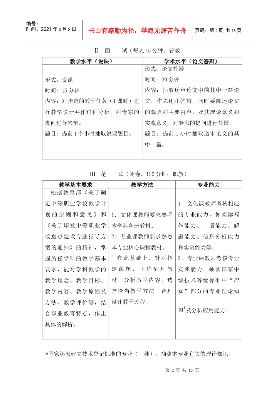 杭州市中小学教师教学能力考核办法_第2页