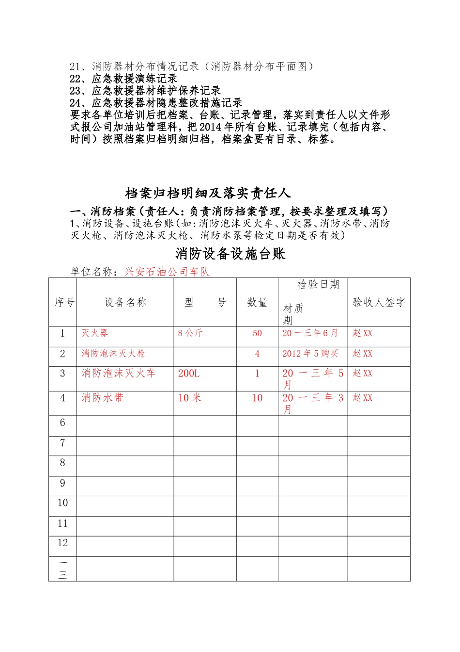 档案管理某某记录台账_第2页