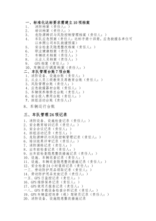 档案管理某某记录台账