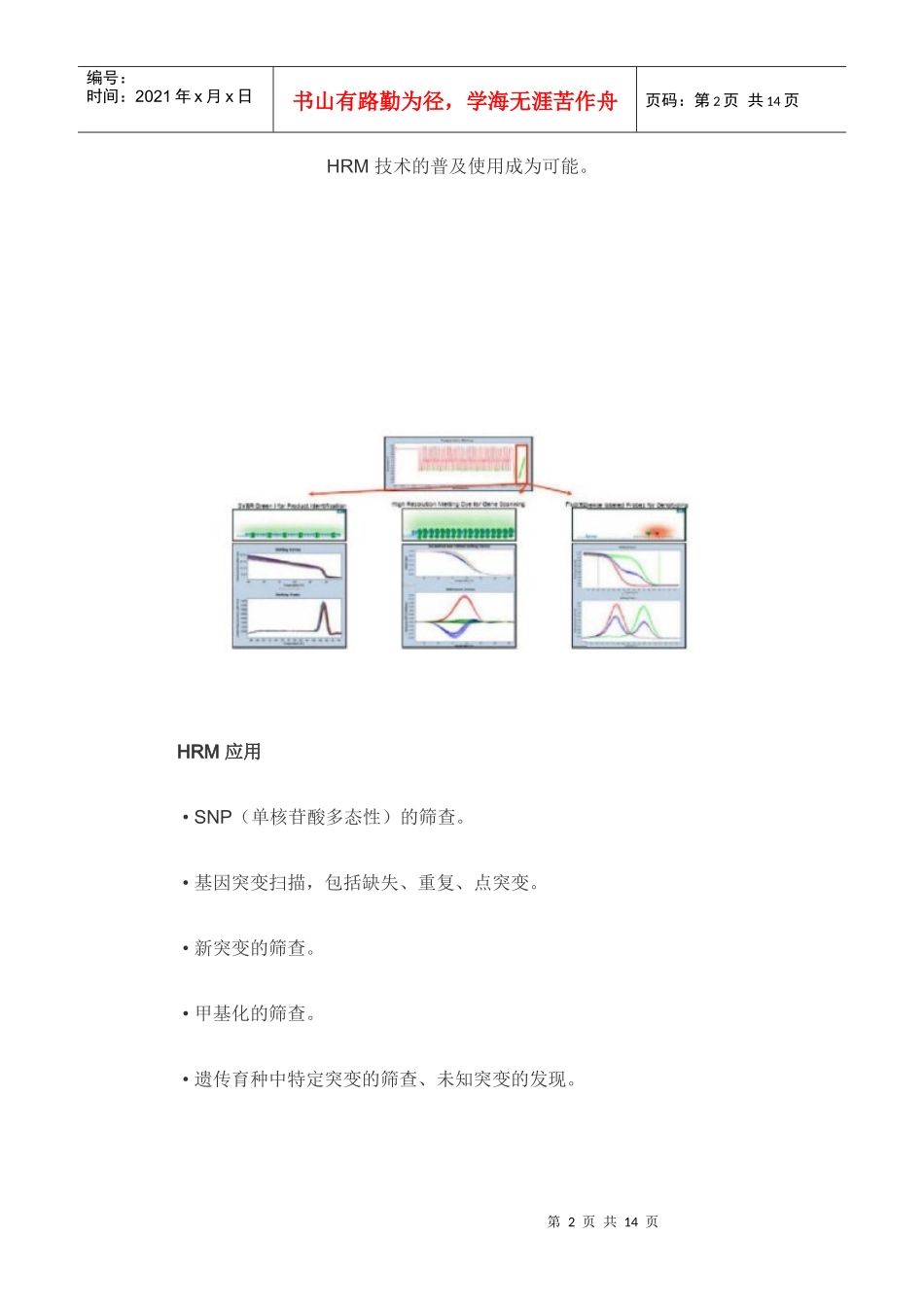 高通量、低成本SNP、突变或甲基化检测方法—HRM 技术应用_第2页