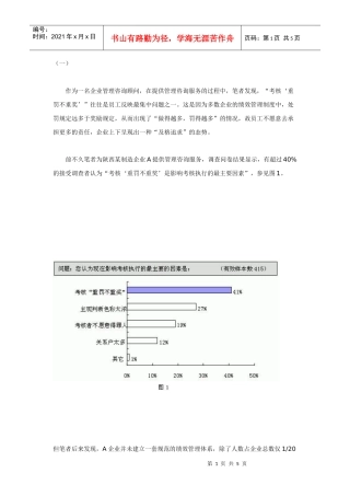 浅析行政奖惩与绩效管理