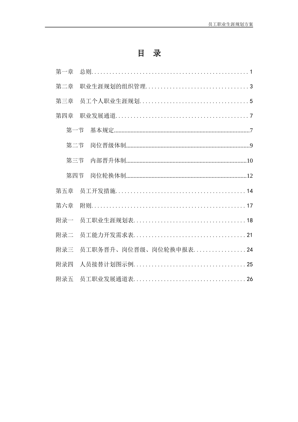 某服装有限公司员工职业生涯规划方案_第2页