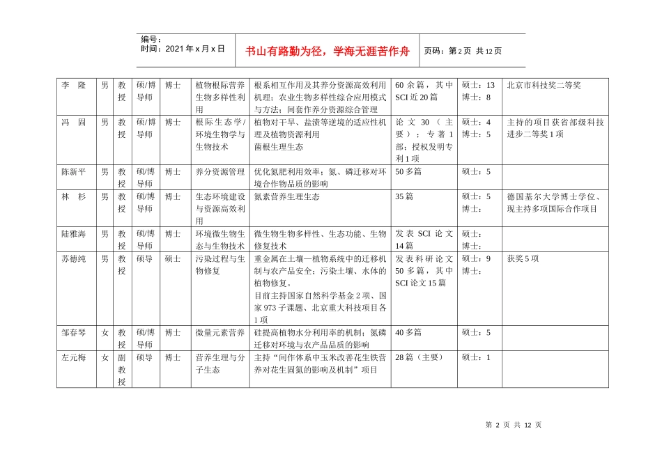 资源与环境学院导师介绍_第2页