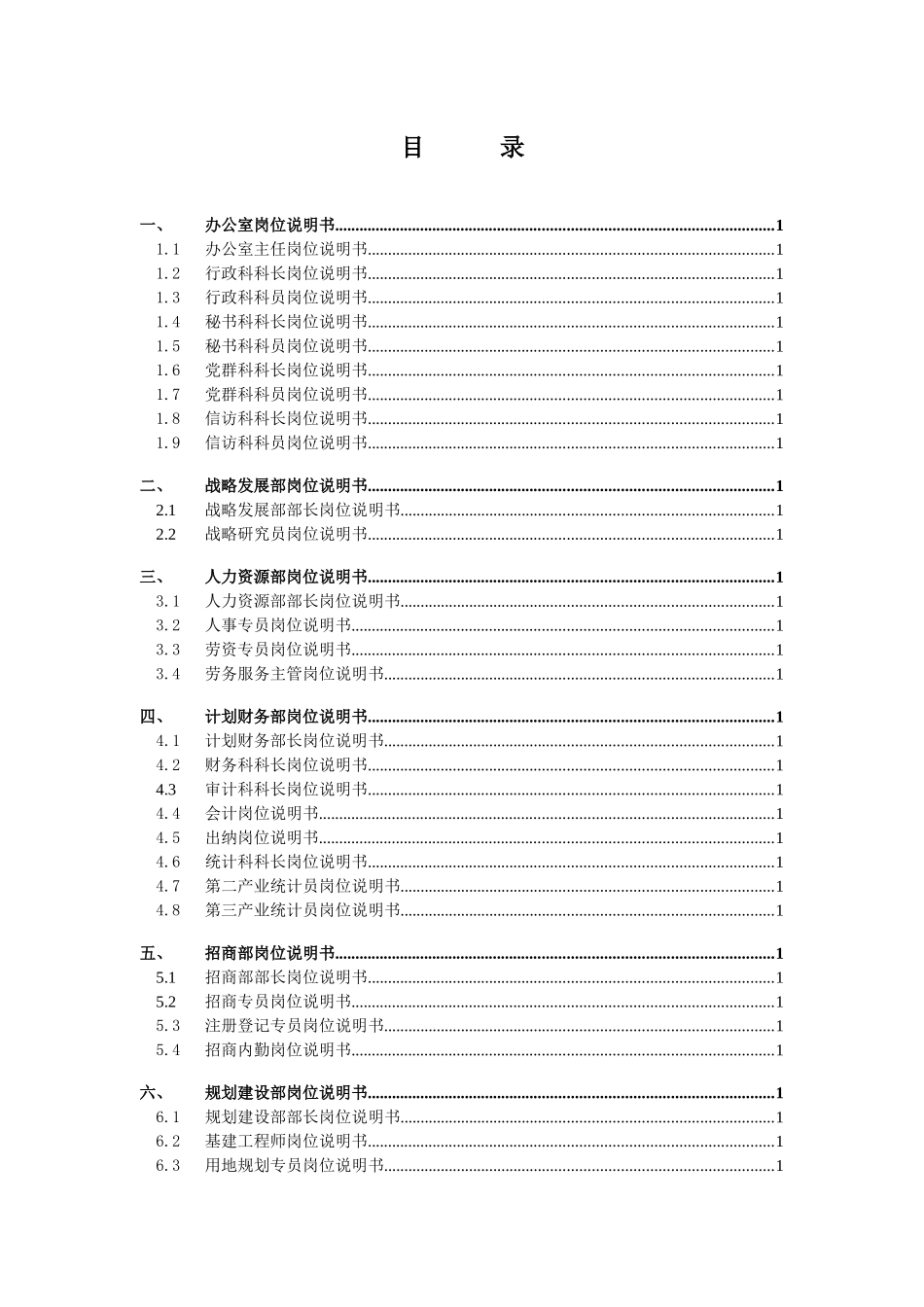 某空港工业开发公司岗位说明书_第2页