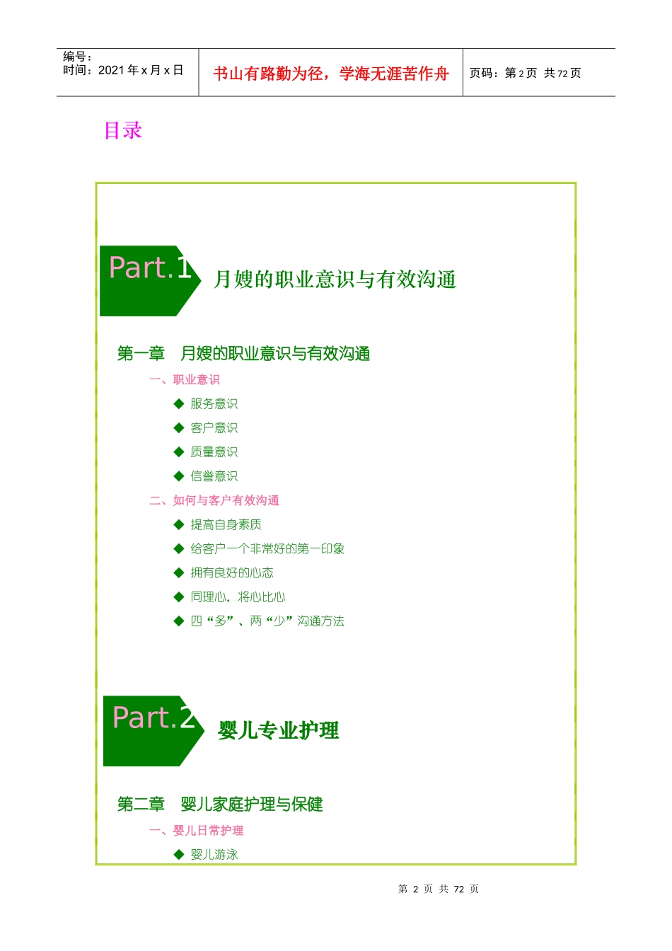 高端月嫂培训高级月嫂培训教材_第2页