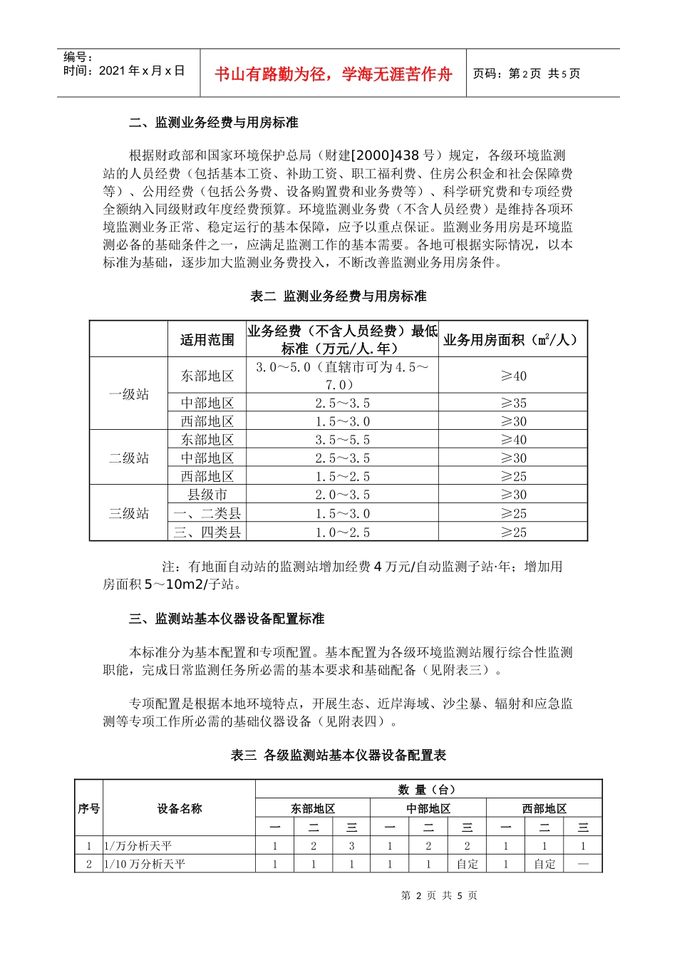 环境监测站建设标准（试行）doc-环境监测站建设标准（试_第2页