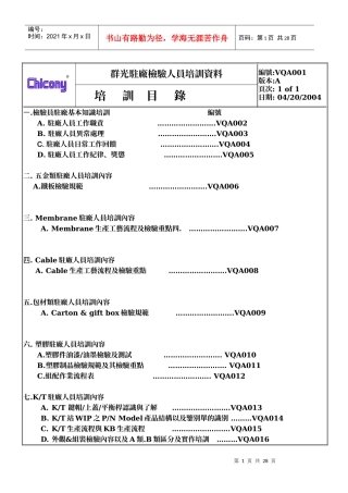 驻厂检验人员培训资料
