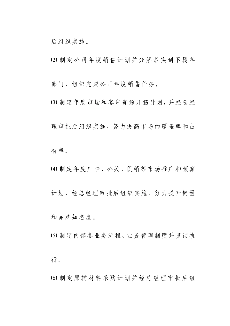 某某公司组织机构与部门职责_第2页