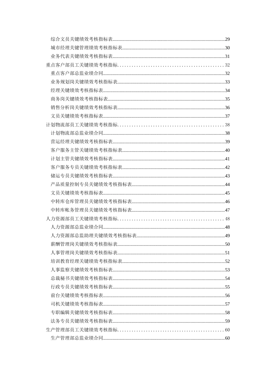 某公司员工关键绩效考核指标_第3页