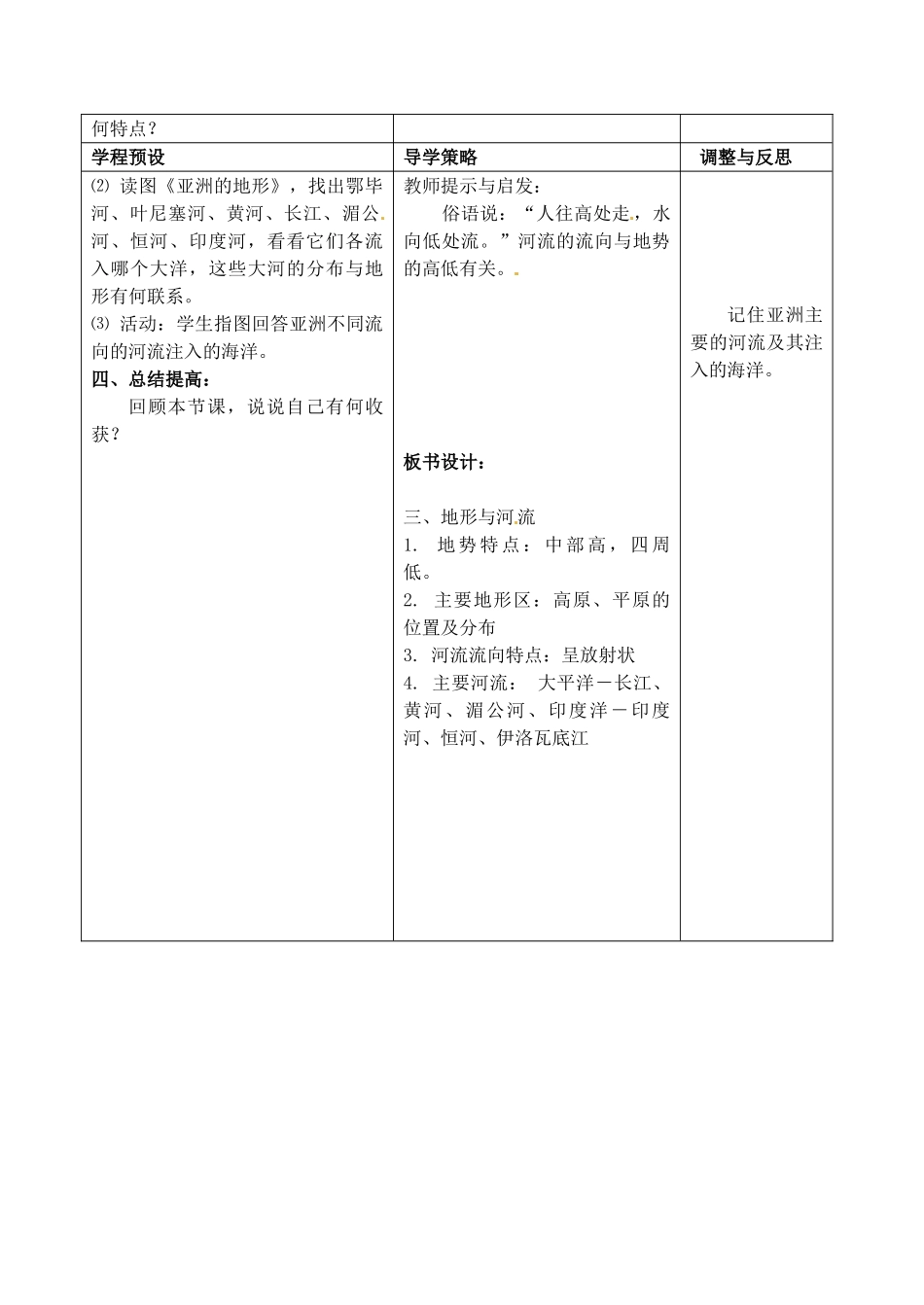 江苏省海门市城北初级中学七年级地理下册《自然环境》教案 新人教版_第3页