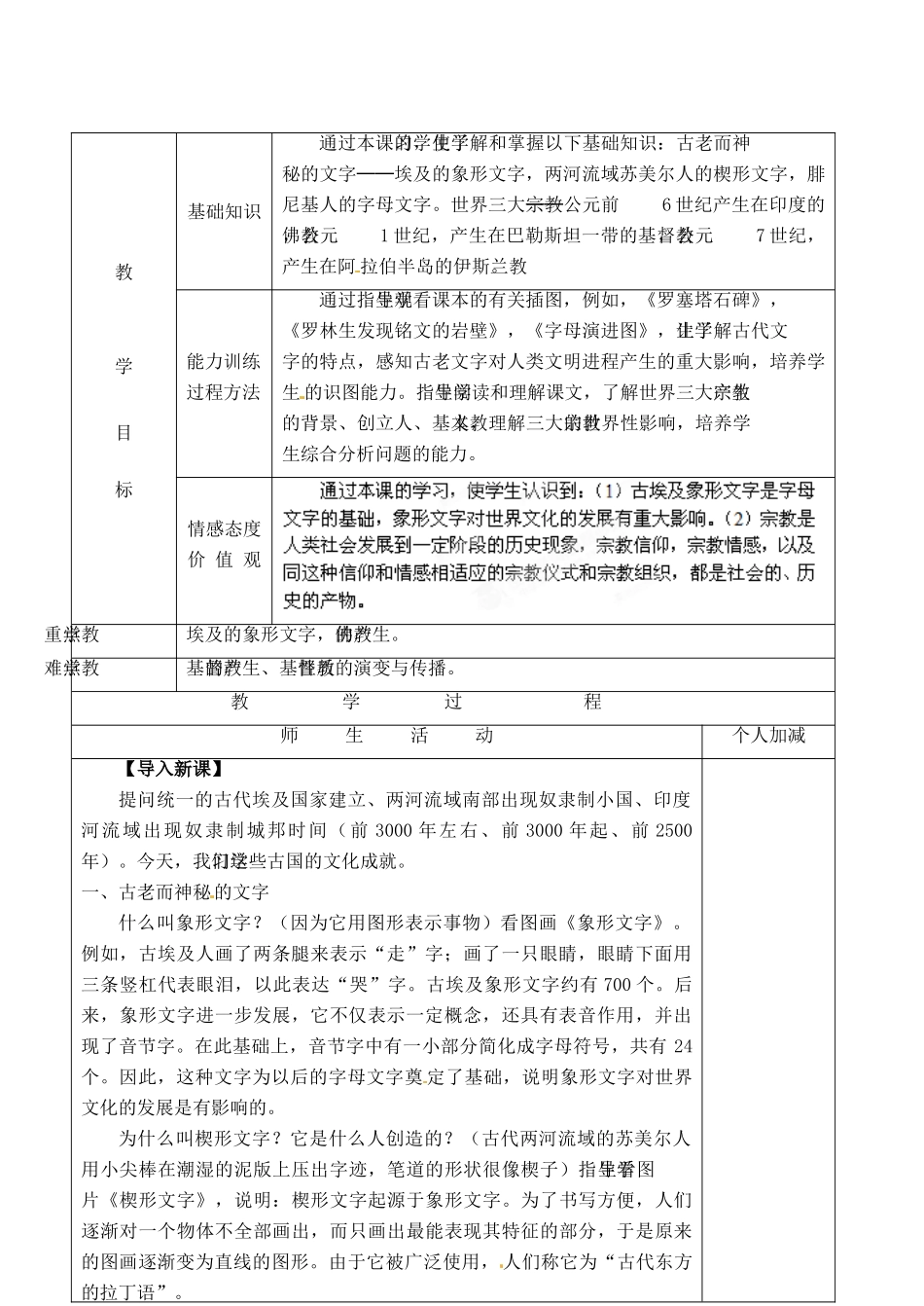 甘肃省永靖县刘家峡中学九年级历史上册 第八课 古代科技与思想文化（一）教案 新人教版_第2页