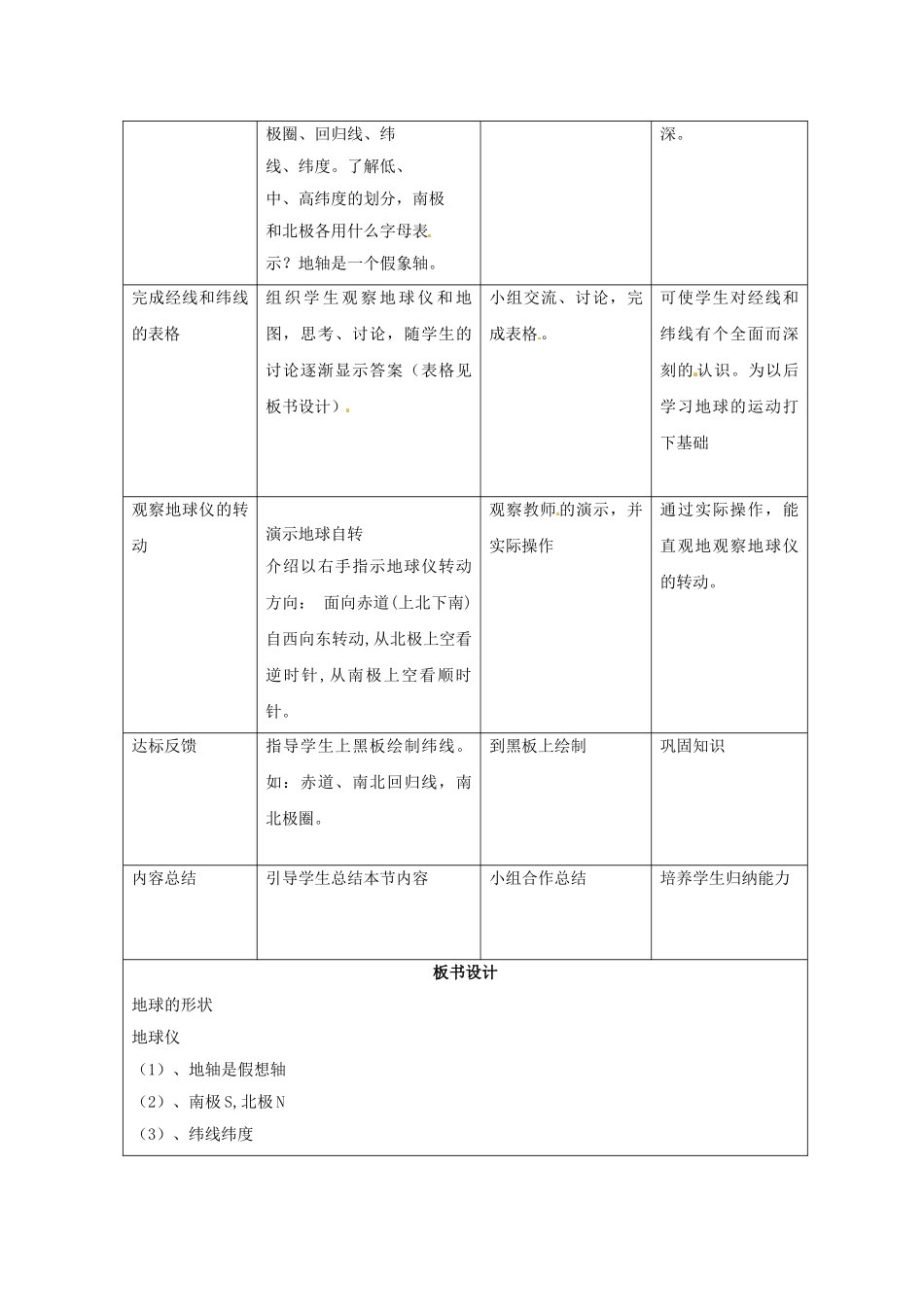 甘肃省兰州市第十九中学七年级地理上册 2.1《认识地球》纬线纬度教案 湘教版_第2页