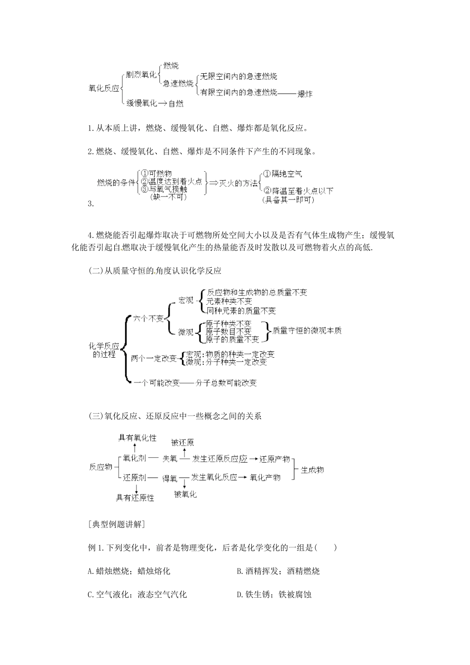 江苏省大丰市万盈二中九年级化学《物质的性质和变化》教案 人教新课标版_第3页
