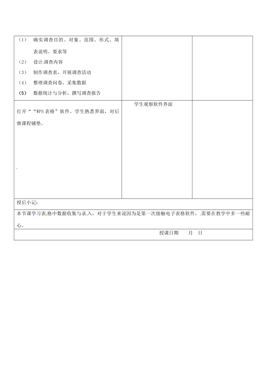 八年级信息技术上册 第3章 数据统计与分析 （第1课时 数据收集与录入》教案 苏教版-苏教版初中八年级上册信息技术教案_第2页