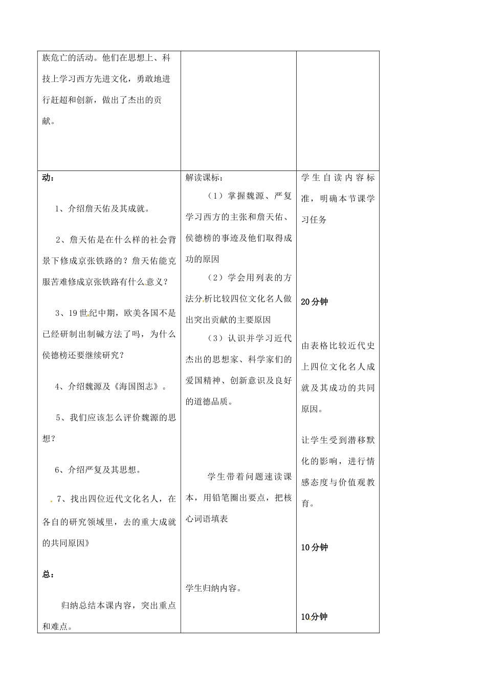 吉林省四平市第十七中学八年级历史上册 第21课 科学技术与思想文化（一）教案 新人教版_第2页